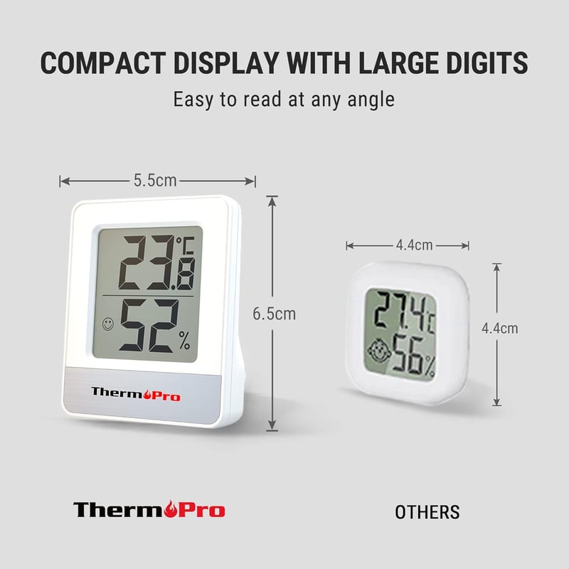 ThermoPro TP49-6 Digitális Hőmérő és Páratartalom Mérő 6 db