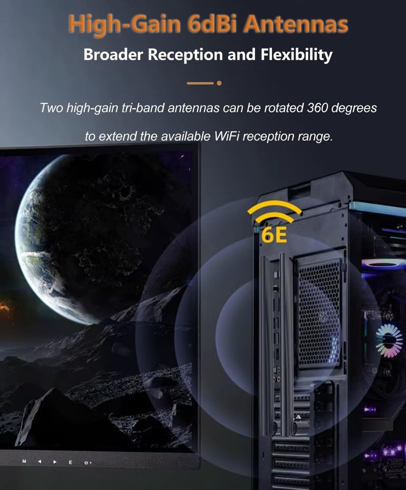 Ziyituod AC1200 WiFi PCI-E adapter Bluetooth 4.2 asztali számítógéphez