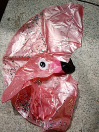 Colac de înot gonflabil cu sclipici JUNBAOYYDS Flamingo, 70 cm, roz, pentru copii și adulți, pentru petreceri la piscină 3