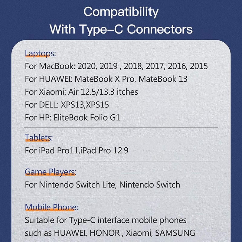 Mágneses USB-C kábel 100W - MacBook, iPad, Galaxy gyorstöltő és adatátviteli