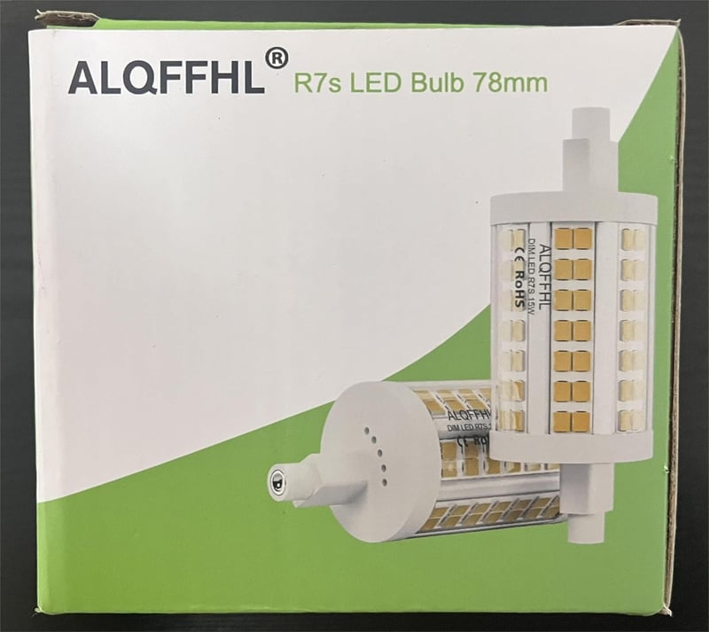 R7S LED izzó 78mm, dimmelhető, 15W, 4000K természetes fehér, 2 db csomag