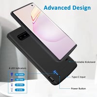 Samsung Galaxy S10 akkumulátoros tok 6000 mAh-s, állvánnyal - Gladgogo 4