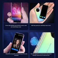 Tonysa 3.5" 4G Okostelefon - Kártyafüggetlen, Dual SIM, 32GB, Android 9.1, Arcfelismerés, Ujjlenyomat-olvasó, Fekete 2