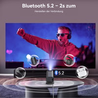 Polocsh 4K Mini Projektor Android 11.0 Rendszerrel - Full HD 1080P Hordozható Házimozi, WLAN6, BT5.2, Auto Keystone, 150" Kijelző, 180° Forg 5
