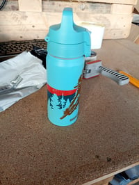 Bidon aluminiu pentru copii SIGG WMB ONE Race 0,6 L, bleu, pentru băuturi carbogazoase — o mică lovitură pe lateral (stare: vezi a 2-a fotografie) 2