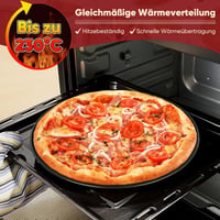HaWare 30 cm-es tapadásmentes kerek pizzasütő tálca, 2 darabos szett 4