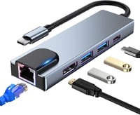 Macbook 5 az 1-ben USB-C Hub: 4K HDMI, Ethernet, 100W PD, iPad kompatibilis 1