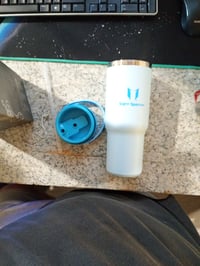 Nerezová termoska na pitie Super Sparrow Twistpath s viečkom so slamkou Flex, 900 ml — používaná (stav: pozri 2. obrázok) 2