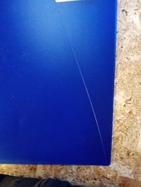 Krúžkový zakladač Kangaro A4, priehľadný modrý, PP, 2-krúžková O-mechanika, 16 mm, 20 mm — veľký škrabanec na ľavej strane (stav: pozri 2. obrázok) 3