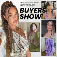 EMMOR Jumbo Fonóhaj 24 Hüvelyk - 3 Csomag Előnyújtott Box Braids - Hőálló Szintetikus Hajhosszabbítás Fonáshoz, Twist Hajhoz, Horgoláshoz 7