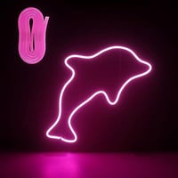 I-SHUNFA Rózsaszín LED Neon Fali Lámpa - DIY Éneklő Dekoráció 3