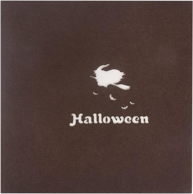 Innbox 3D Halloween Parti Meghívó - Felnyíló Üdvözlőkártya és Ajándékkártya