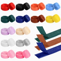 Qichan Tépőzár Szalag Varráshoz 14 színben, 20 mm x 1 m, Horog és Hurok Szalag DIY Ruhákhoz és Textilhez, 27 db-os készlet 1