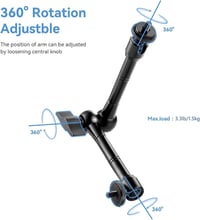 UTEBIT 11" Magic Arm kamera rögzítő, 2kg teherbírás, DSLR és GoPro kompatibilis 3