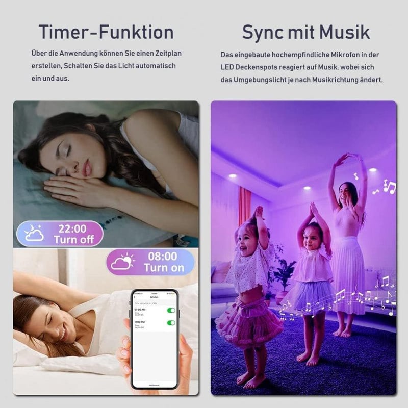 Philips Hue RGBW okos LED spotlámpa szett, beépíthető, Bluetooth