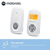 Motorola AM24/MBP24 Digitális Bébiőr DECT Technológiával - Szobahőmérséklet Kijelzés, Kétirányú Beszélgetés, 8 Órás Akkumulátor, Fehér 5