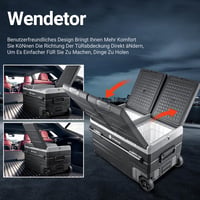 AAOBOSI 115L Kompresszoros Hűtőbox WiFi Vezérléssel - Autós Hűtőláda -20°C-ig, 12/24V és 100-240V Tápellátással, USB Csatlakozással Kempinge 8