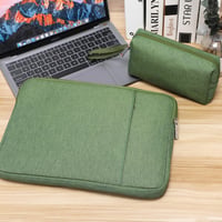 HYZUO 13,3-14 Colos Laptop Táska Szett MacBook Pro/Air, Surface Book, HP, Dell, Lenovo, Asus, Acer Készülékekhez - Fűzöld 8