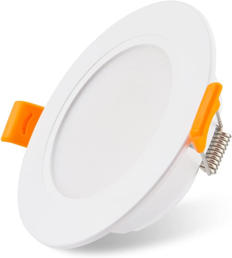 Lapos LED süllyesztett spotlámpa 5W, IP54, 3000/4000/6000K, fürdőszobába, nappaliba