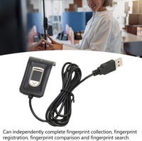 USB Ujjlenyomat-olvasó 360°-os Biometrikus Szkenner 10 Ujjhoz Windows PC-hez 2