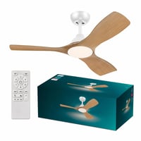 Stropný ventilátor Philips Olas LED, 106 cm, biela/vzhľad dreva — chybný, funguje len čiastočne: vydáva nezvyčajný zvuk (stav: pozri 2. obrázok) 1