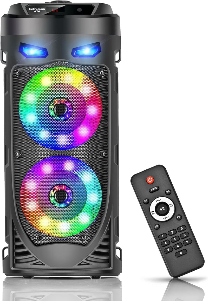 JBL Hordozható Bluetooth hangszóró 30W, LED fény, távirányító, EQ