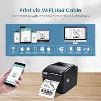 vretti WiFi DHL Szállítmánycímke Nyomtató Mac/PC/Chromebook-hoz 2