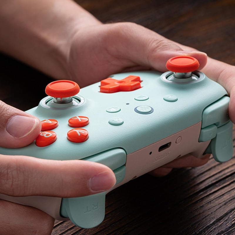 8bitdo Ultimate 2C Vezeték Nélküli Kontroller PC és Android Eszközökhöz, Hall-Effekt Joystickkel, 1000 Hz Válaszidővel, Programozható Gombok