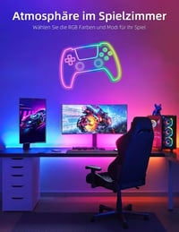 Lamomo 20m RGB LED Szalag Távirányítóval és Applikációval - 24V Vízálló Fénycsík Bluetooth Zeneszinkronnal, Fényerőszabályzással Partikhoz,  5