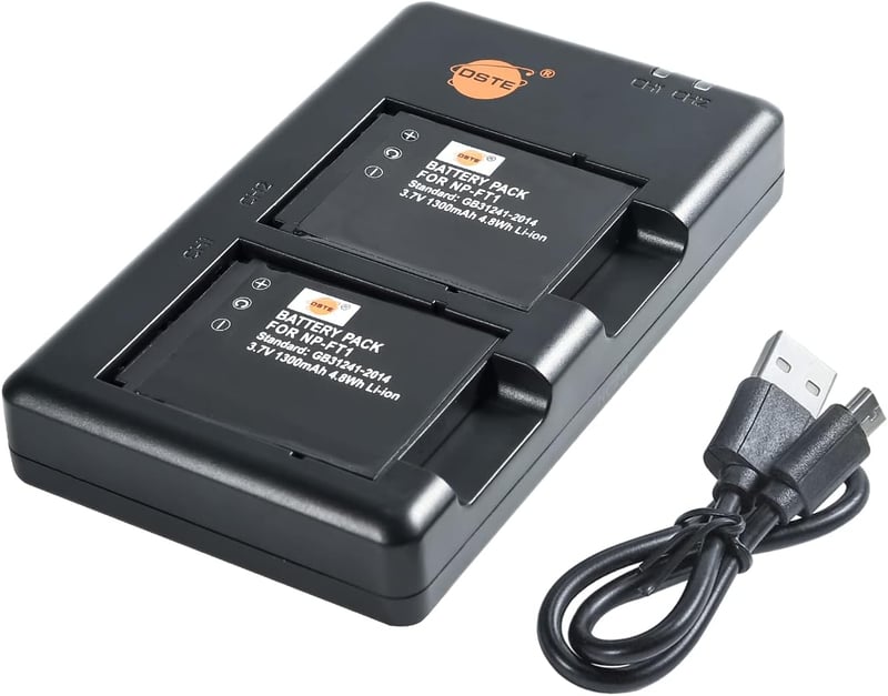 Sony NP-FT1 akkumulátor szett: 2db újratölthető akku és dupla töltő CyberShot kamerákhoz