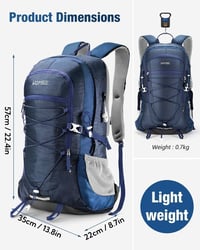 HOMIEE 45L Vízálló Túrahátizsák Laptoptartóval, Kültéri Sportokhoz 3