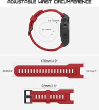 MoKo Szilikon Szíj Amazfit T-Rex/T-Rex Pro Okosórához - Puha Sportpánt Csavarhúzókkal, Csereszíj Okosóra Kiegészítő 6
