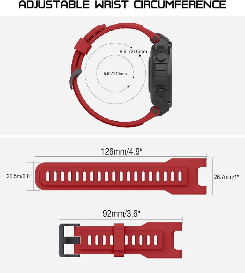 MoKo Szilikon Szíj Amazfit T-Rex/T-Rex Pro Okosórához - Puha Sportpánt Csavarhúzókkal, Csereszíj Okosóra Kiegészítő