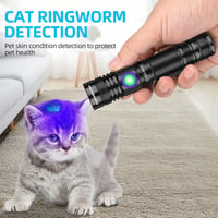 DARKBEAM UV Zseblámpa Szett - 365nm & 395nm, Újratölthető, Kisállat Vizelet Detektor, 2 db 4