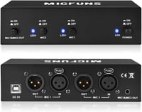 MC2 2 csatornás fantomtáp kondenzátormikrofonokhoz, 3,5mm-es audiokábellel 1