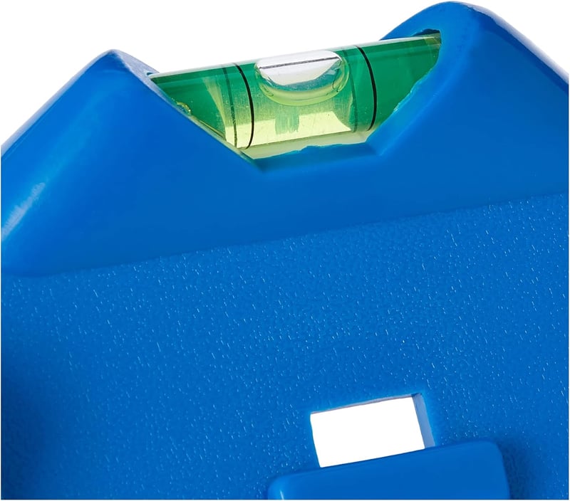 Silverline SL05 Nivelă magnetică cu stâlp 135 mm - Nivelă multicoloră din plastic pentru stâlpi de gard, cutii poștale