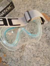 SEAC Natua egylencséjű búvár- és snorkelmaszk szilikon kerettel, uniszex felnőtt méret — vízcseppes orr-rész (állapot: lásd a 2. képet) 2