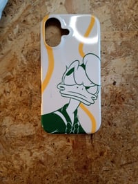 Disney iPhone 17 maskica s retro vintage motivom Paje Patka, prugasti dizajn, zaštitna stražnja maska, s mrljom na poleđini (korišteno) (stanje: vidi 2. sliku) 3