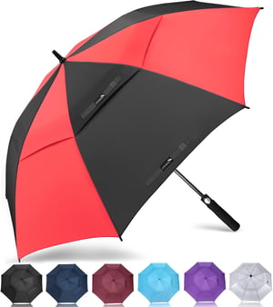 ZOMAKE Veliki kišobran otporan na vjetar, s automatskim mehanizmom otvaranja/zatvaranja, remenom za nošenje, veličine M/L/XL/XXL, za muškarce i žene