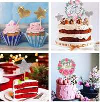24 darab születésnapi tortafeltét(arany) 5
