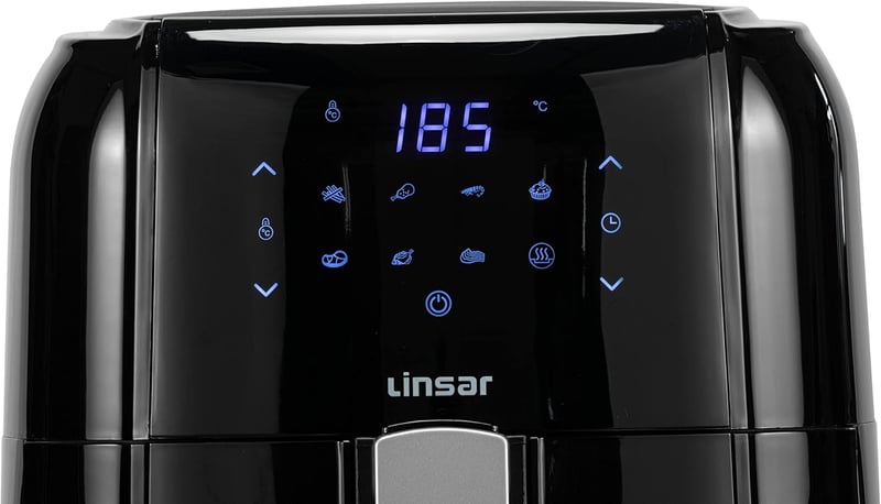 Linsar Forrólevegős Fritőz 5.5L - Érintőképernyős Airfryer Időzítővel és Melegen tartó Funkcióval - 1400W