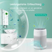 Afloia 2in1 H13-HEPA légtisztító és párátlanító - allergia, füst, szag ellen (fehér) 4
