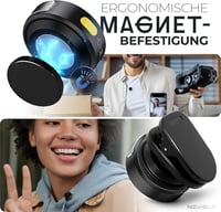 Novible Aura Lite Vezeték Nélküli Csíptetős Mikrofon iPhone, Android, Kamera és PC Eszközökhöz - 25 Órás Üzemidő, Zajszűrés, 100m Hatótáv 7