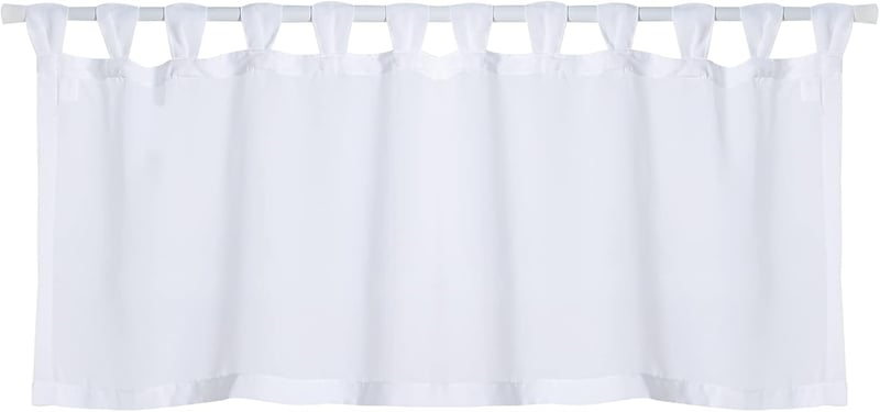 NSXIN Fehér Fényáteresztő Sálfüggöny Konyhába 60x90cm