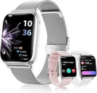 SLOKSFil Női Okosóra 1.83" Érintőkijelzővel - Fitness Óra Telefonhívás Funkcióval, Vérnyomás- és Pulzusmérő, 120+ Sportmód, IP68 Vízálló 1
