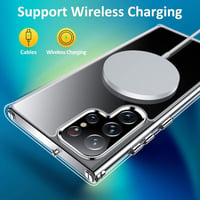 Samsung Galaxy S22 Ultra 5G átlátszó védőtok, sárgulásálló, vékony PC hátlappal 7