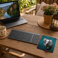 Set za produktivan rad: ergonomska bežična tipkovnica + RGB bežični miš + podloga za miš 1