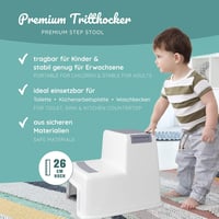 BEARTOP Prémium Kétlépcsős Gyerek Fellépő | Kék | 100kg Teherbírás | Csúszásgátló 3