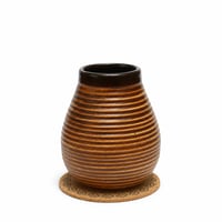 Sada na čaj Mate Green Yerba Mate – Ručne vyrobený keramický pohár 350 ml — len pohár a podšálka (stav: pozri 2. obrázok) 2
