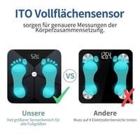 Inteligentná osobná váha Lepulse s meraním telesného tuku do 180 kg, aplikácia pre iOS/Android – Rozbalený tovar 4